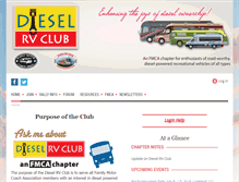 Tablet Screenshot of dieselrvclub.org